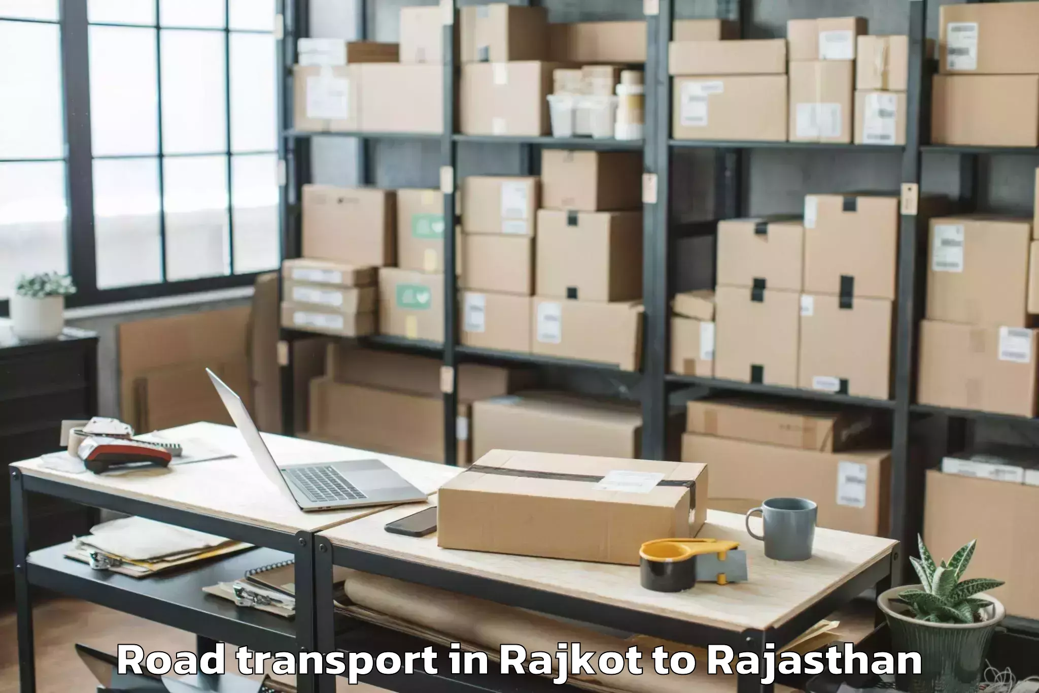 Hassle-Free Rajkot to Ghatol Road Transport